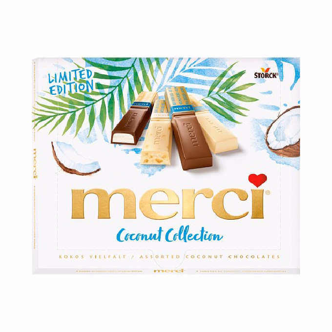 Csokoládé MERCI Coconut Collection 250g