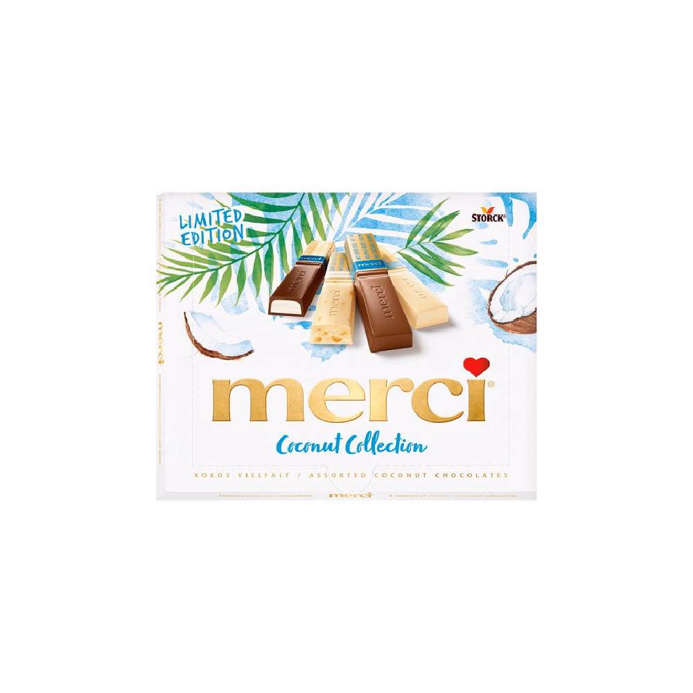 Csokoládé MERCI Coconut Collection 250g
