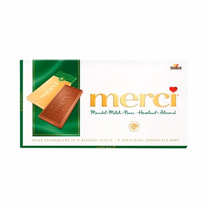 Csokoládé MERCI Mandulás-Mogyorós 100 g
