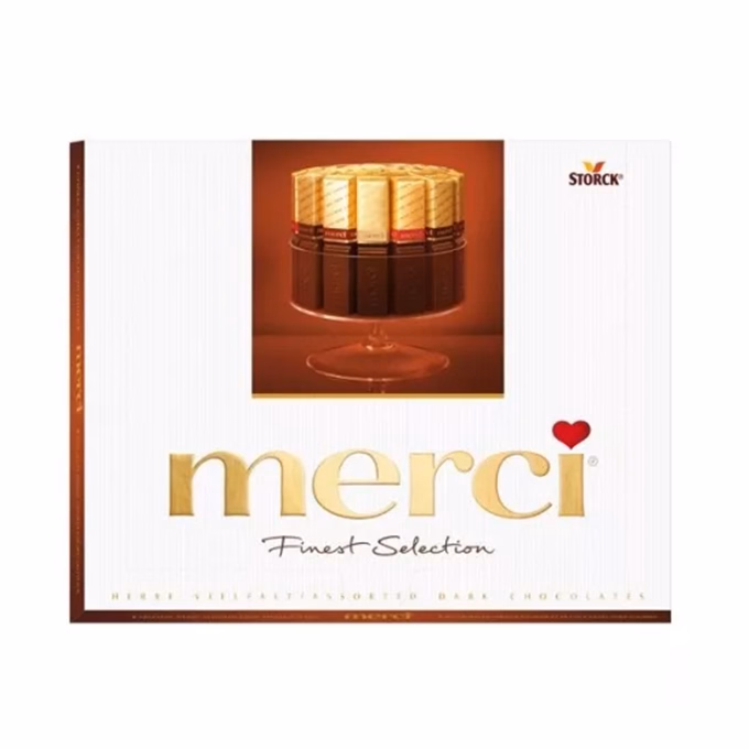 Csokoládé MERCI barna 250 g
