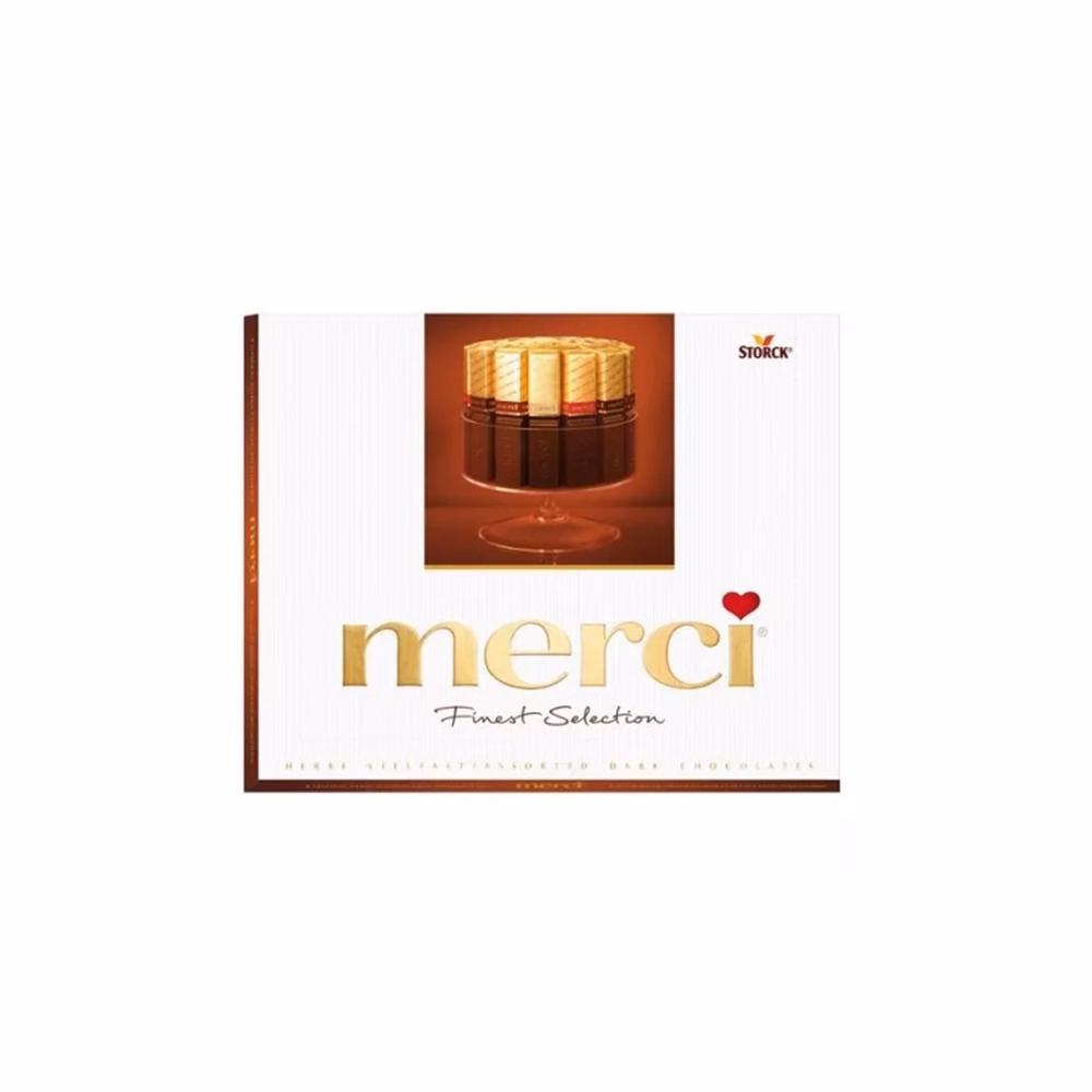 Csokoládé MERCI barna 250 g