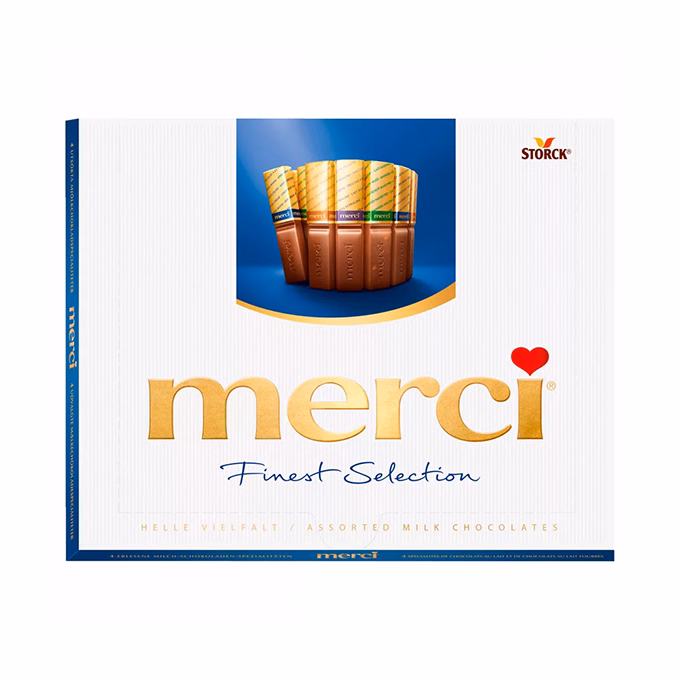 Csokoládé MERCI kék 250 g