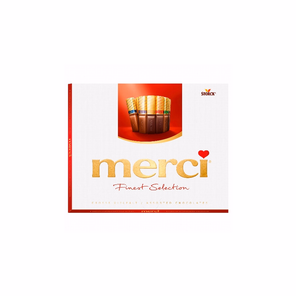 Csokoládé MERCI piros 250 g