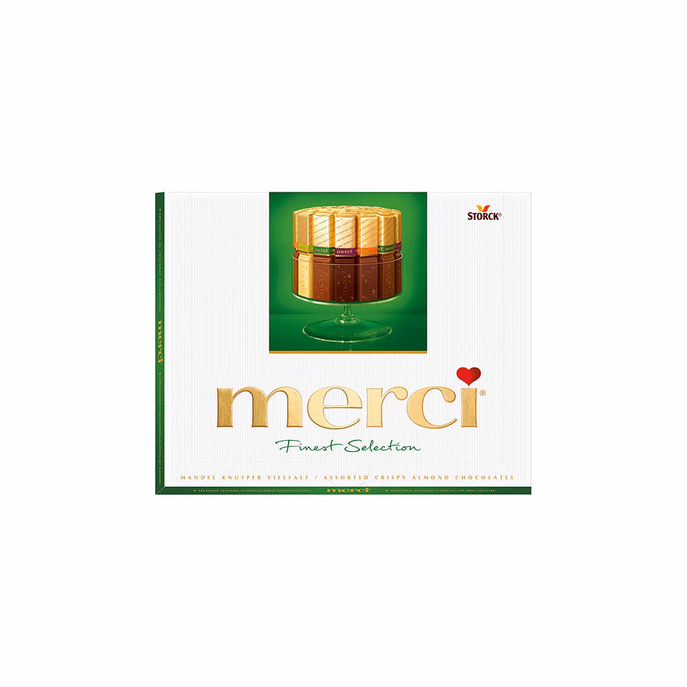 Csokoládé MERCI zöld 250 g