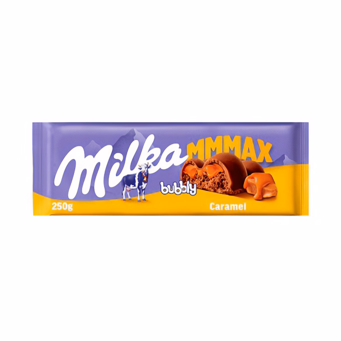Csokoládé MILKA MMMax Luflée Caramel Karamellás 250 g