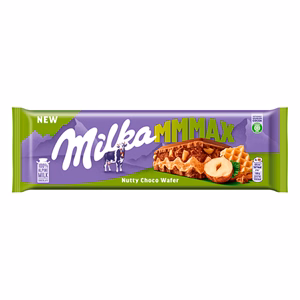 Csokoládé MILKA MMMax Nutty Choco Wafer Ostyás-Mogyorós 270 g