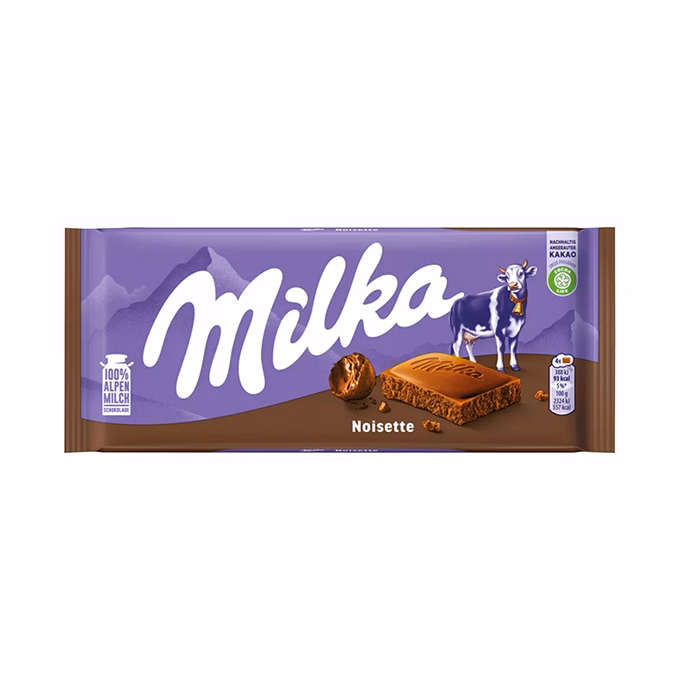 Csokoládé MILKA Noisette 90 g