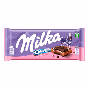 Csokoládé MILKA Oreo Epres 92 g