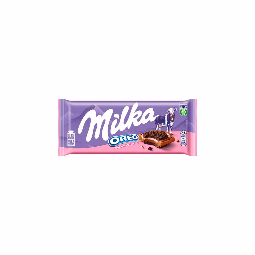 Csokoládé MILKA Oreo Epres 92 g