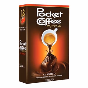 Csokoládé POCKET COFFEE 18 darabos 225 g