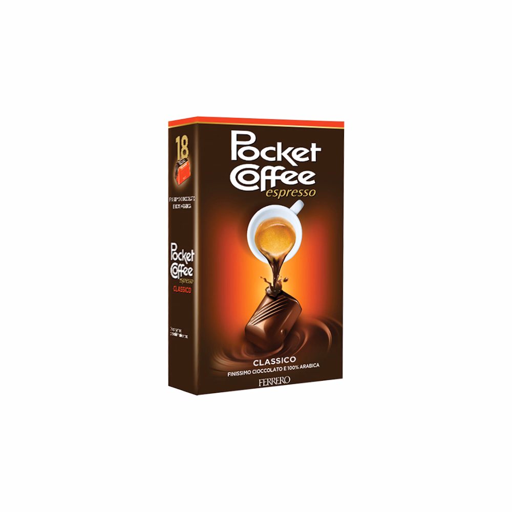 Csokoládé POCKET COFFEE 18 darabos 225 g