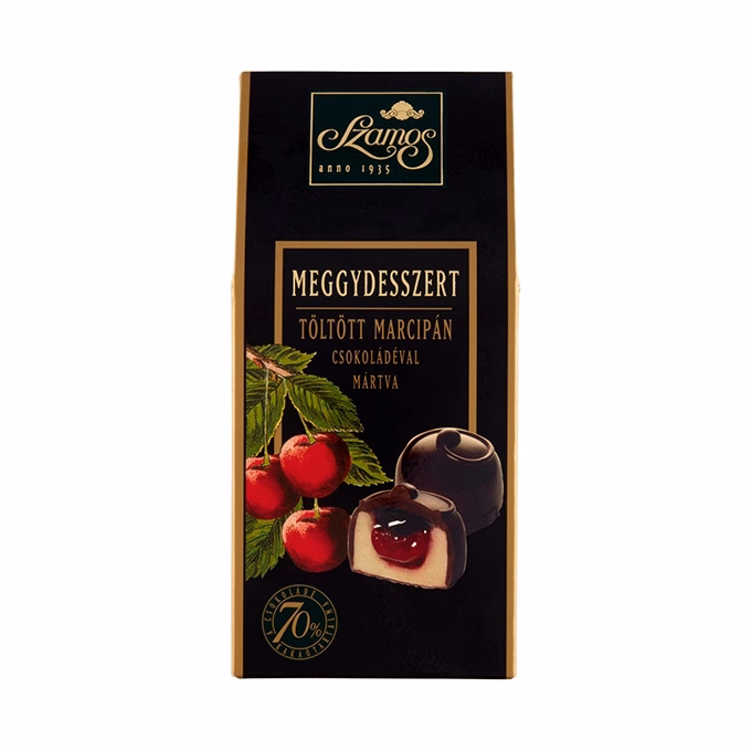 Csokoládé SZAMOS Meggydesszert sátordoboz 125 g