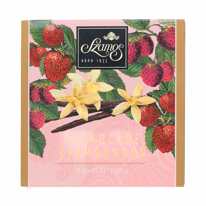 Csokoládé SZAMOS Praliné krémbonbon díszdoboz 62 g
