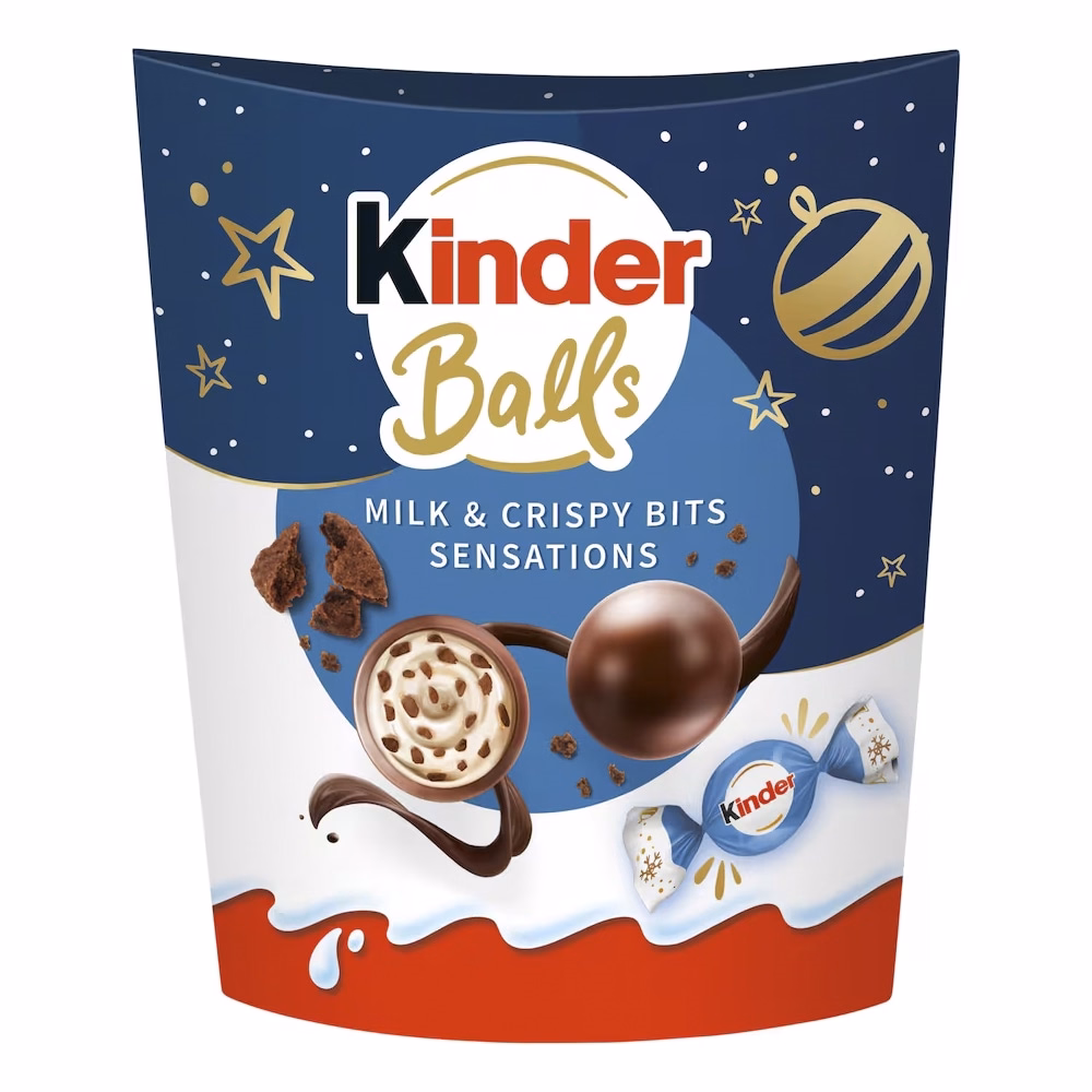 Csokoládé golyó KINDER Milk&Crispy 90g