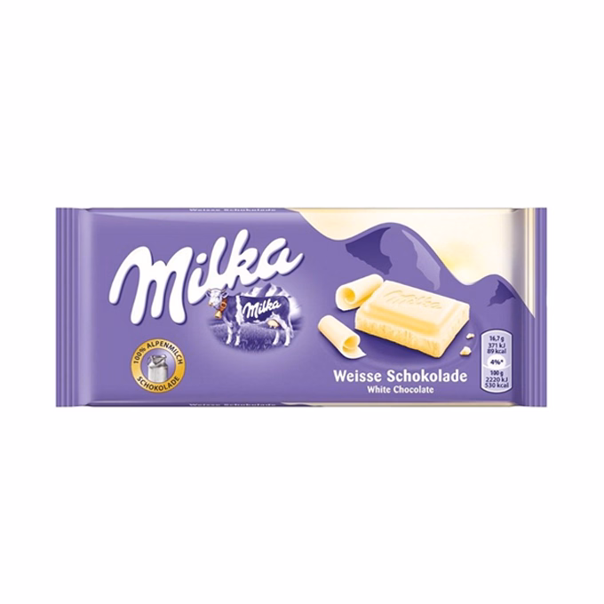 Csokoládé táblás MILKA Fehércsokis 90 g