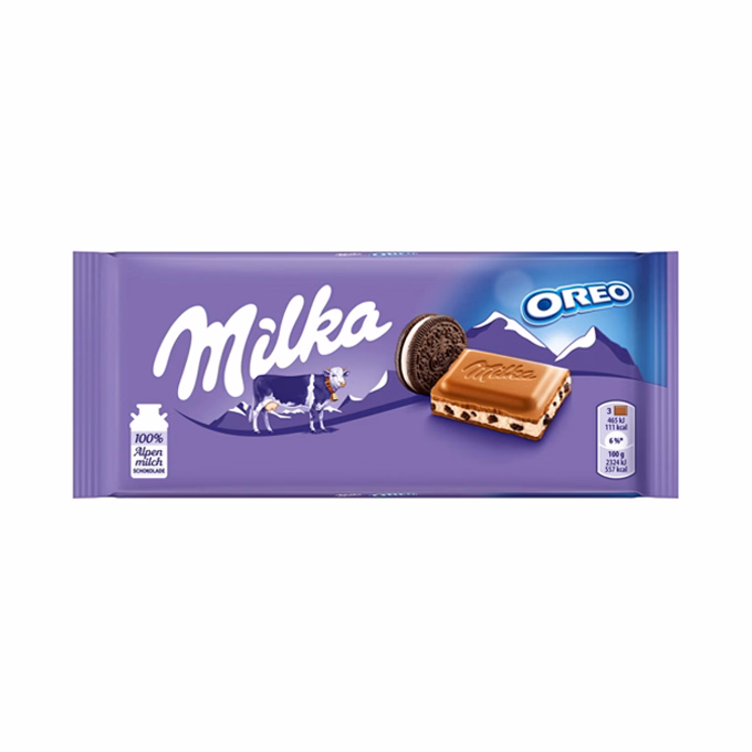 Csokoládé táblás MILKA Oreo 100 g