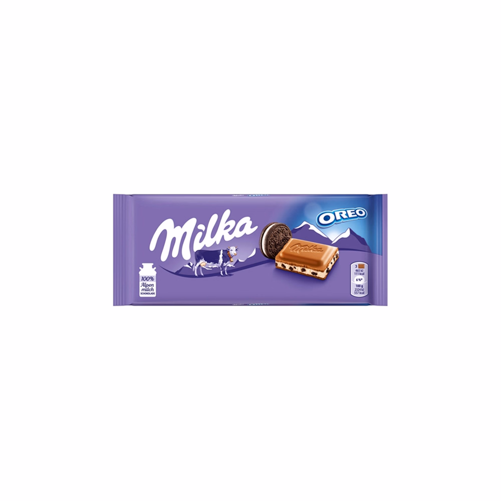 Csokoládé táblás MILKA Oreo 100 g