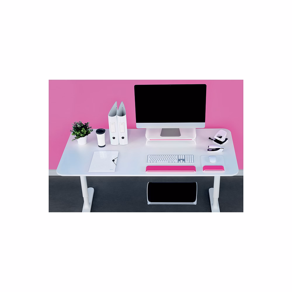 Csuklótámasz billentyűzethez LEITZ Wow rózsaszín