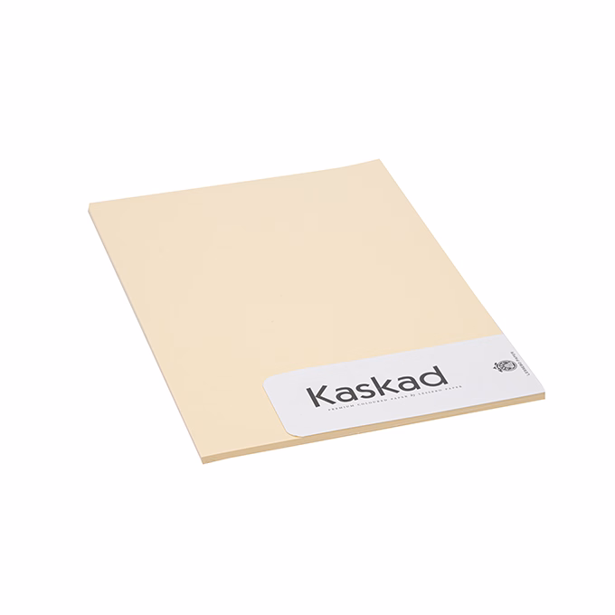 Dekorációs karton KASKAD A/4 2 oldalas 225 g chamois 54 20 lapos