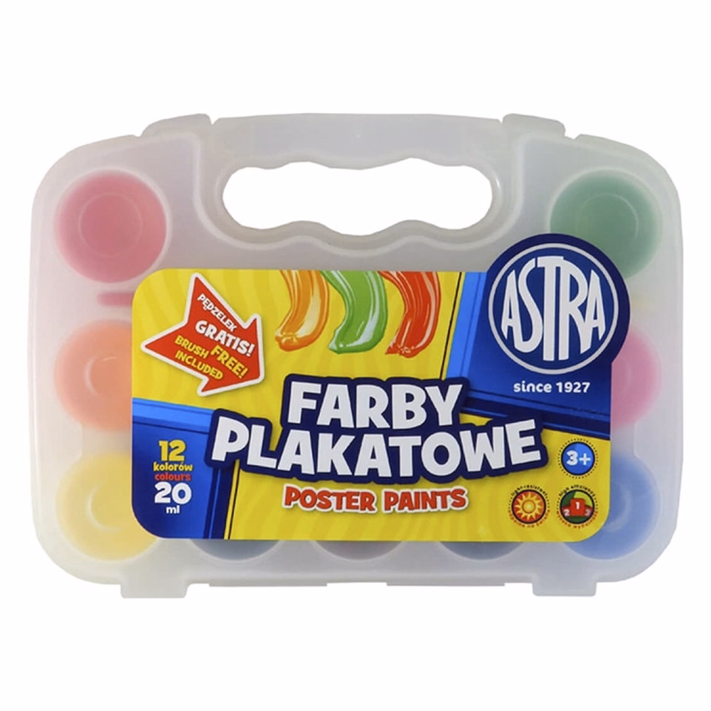 Dekorfesték ASTRA 20 ml műanyag dobozos átlátszó 12 színű