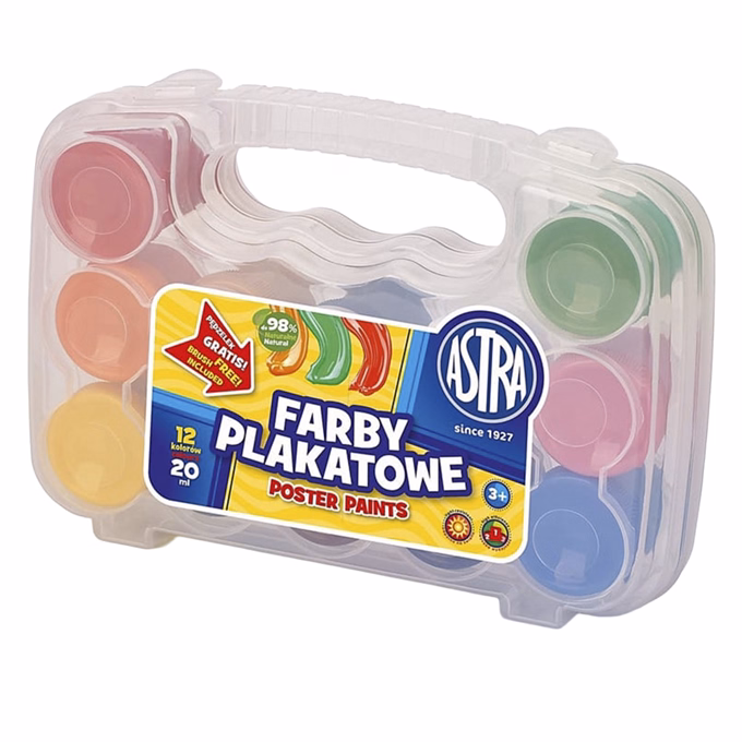 Dekorfesték ASTRA 20 ml műanyag dobozos átlátszó 12 színű