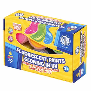 Dekorfesték ASTRA fluoreszkáló festék 20 ml 6 színű