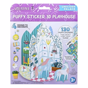 Dekormatrica CREATIVE 3D Unicorn papír játszóházzal 130 darabos