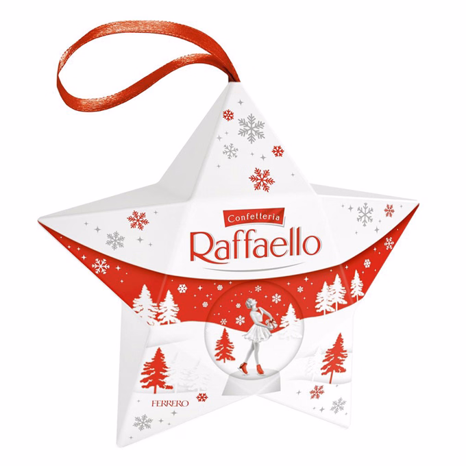 Desszert RAFFAELLO 4 darabos karácsonyi csillag 40 g