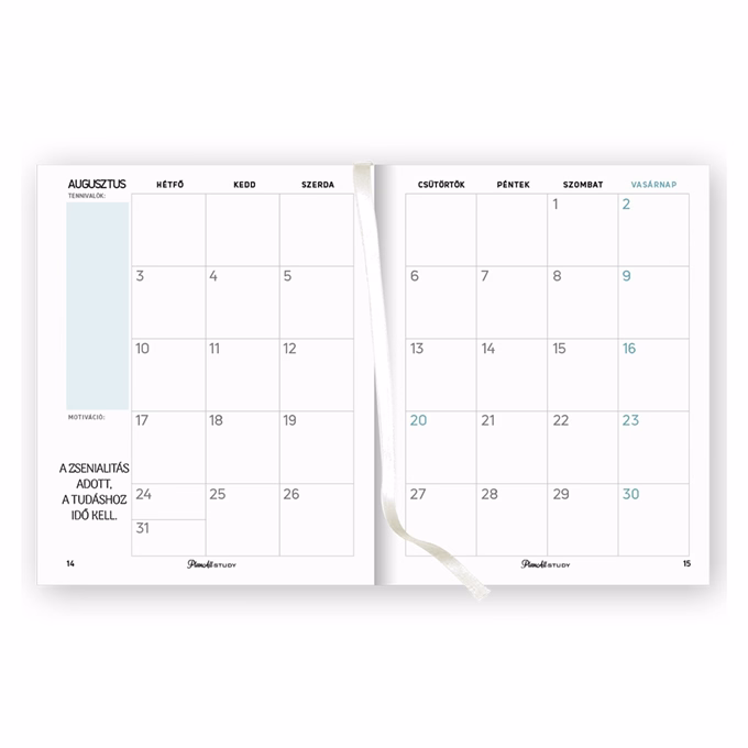 Diák zsebkönyv PLANALL B/6 heti mini 112x140mm 2026-2027 Happy