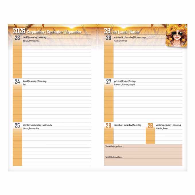 Diák zsebkönyv REALSYSTEM papírborító 125x205mm foci 2026-2027