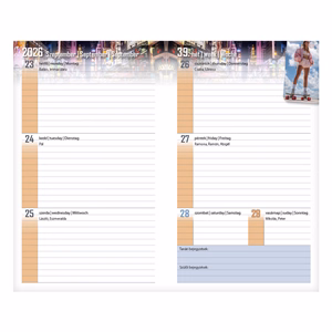 Diák zsebkönyv REALSYSTEM papírborító 125x205mm füzet 2026-2027