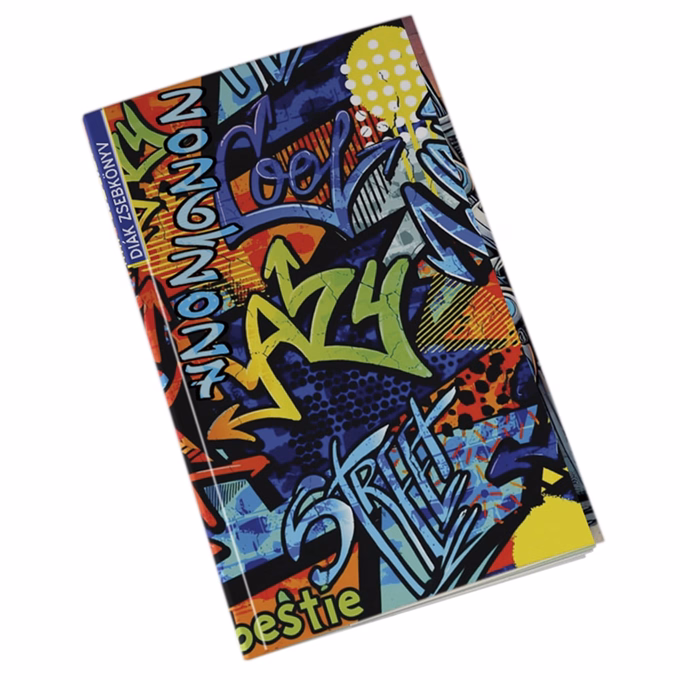 Diák zsebkönyv REALSYSTEM papírborító 125x205mm graffiti 2026-2027