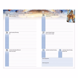 Diák zsebkönyv REALSYSTEM papírborító 125x205mm summer 2026-2027