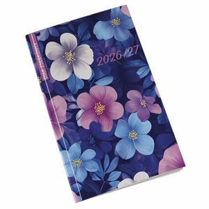 Diák zsebkönyv REALSYSTEM papírborító 125x205mm szirmok 2026-2027