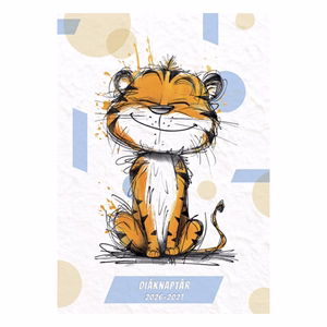 Diák zsebkönyv TOPTIMER papírborító B/6 heti 120x170mm Tigris 2025-2026