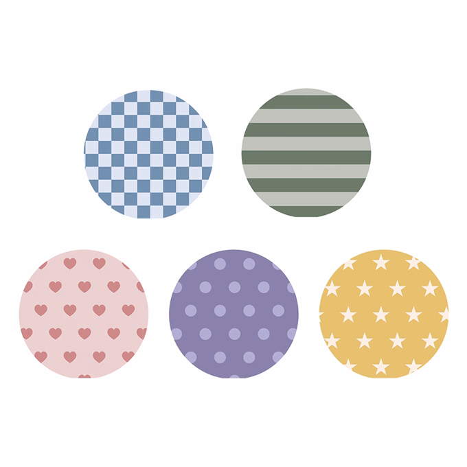 Díszcsomagoló APLI Nordik Fun Pasztell tekercses 70x200 cm 55 tekercs/doboz vegyes mintákkal