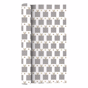 Karácsonyi díszcsomagoló CREATIVE Classic tekercses 70x200 cm 50 tekercs/doboz vegyes mintákkal