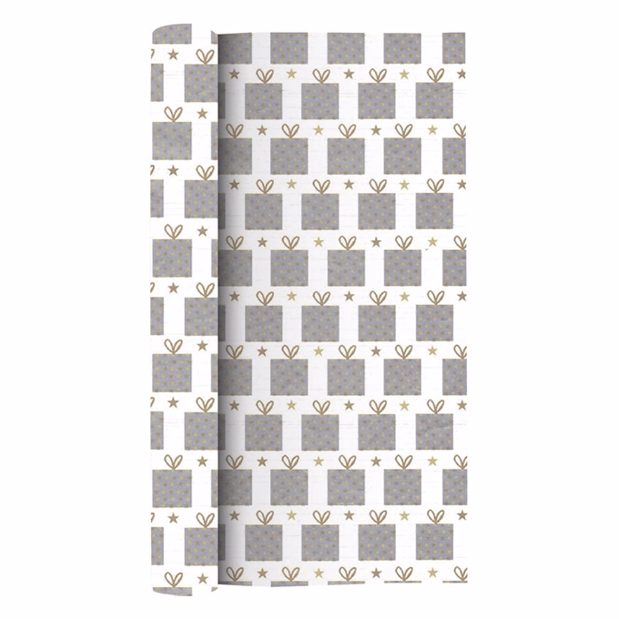 Karácsonyi díszcsomagoló CREATIVE Classic tekercses 70x200 cm 50 tekercs/doboz vegyes mintákkal