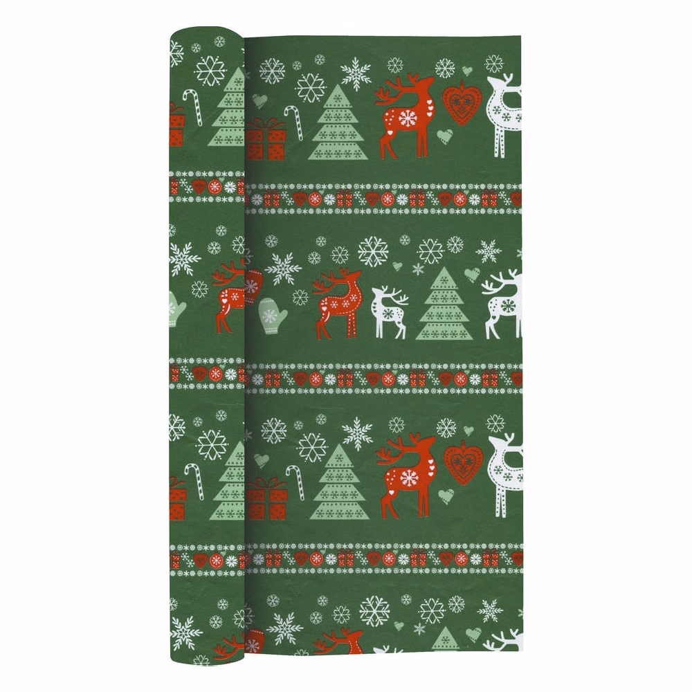 Karácsonyi díszcsomagoló CREATIVE Classic tekercses 70x200 cm 50 tekercs/doboz vegyes mintákkal