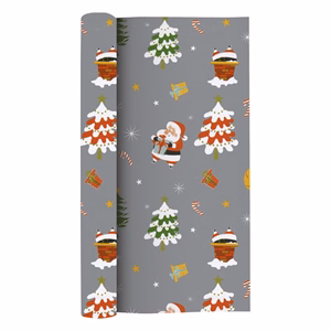Karácsonyi díszcsomagoló CREATIVE Kids tekercses 70x200 cm 50 tekercs/doboz vegyes mintákkal