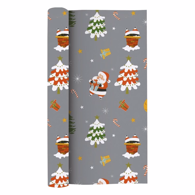 Karácsonyi díszcsomagoló CREATIVE Kids tekercses 70x200 cm 50 tekercs/doboz vegyes mintákkal