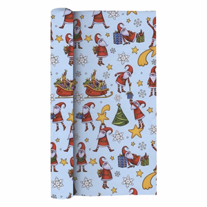 Karácsonyi díszcsomagoló CREATIVE Kids tekercses 70x200 cm 50 tekercs/doboz vegyes mintákkal