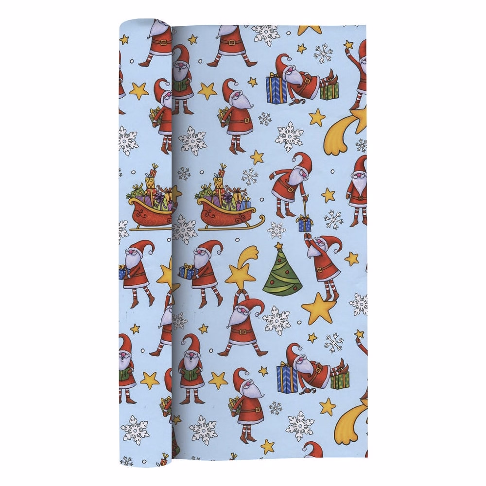 Karácsonyi díszcsomagoló CREATIVE Kids tekercses 70x200 cm 50 tekercs/doboz vegyes mintákkal