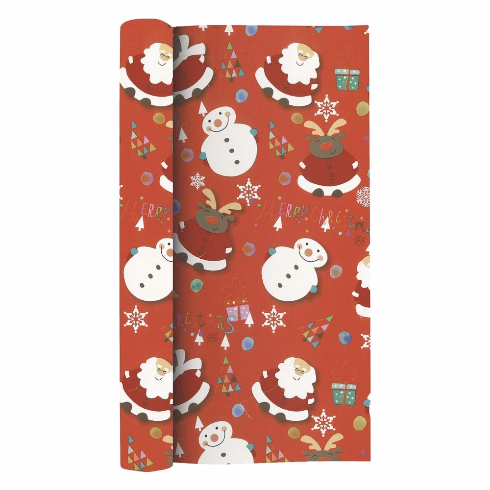 Karácsonyi díszcsomagoló CREATIVE Kids tekercses 70x200 cm 50 tekercs/doboz vegyes mintákkal