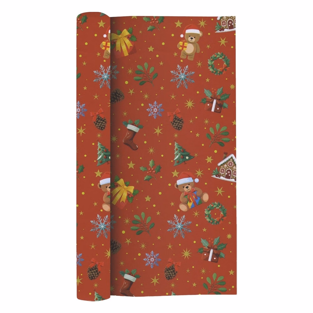 Karácsonyi díszcsomagoló CREATIVE Kids tekercses 70x200 cm 50 tekercs/doboz vegyes mintákkal