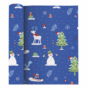 Díszcsomagoló CREATIVE tekercses 70x200 cm 50 tekercs/doboz karácsonyi vegyes mintákkal Kids