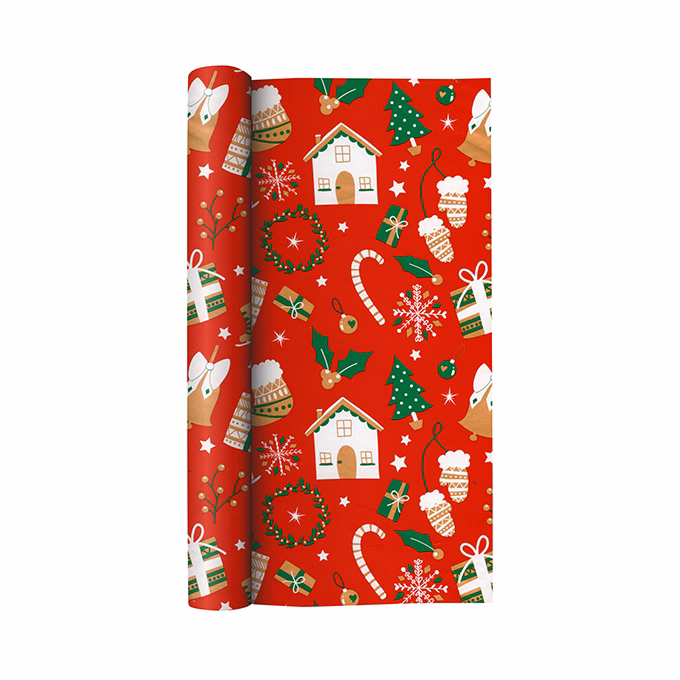 Díszcsomagoló CREATIVE tekercses 70x200 cm 50 tekercs/doboz karácsonyi vegyes mintákkal Kids