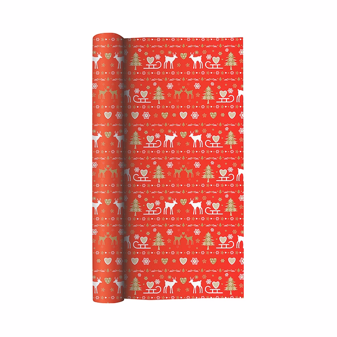 Díszcsomagoló CREATIVE tekercses 70x200 cm 50 tekercs/doboz karácsonyi vegyes mintákkal Kids