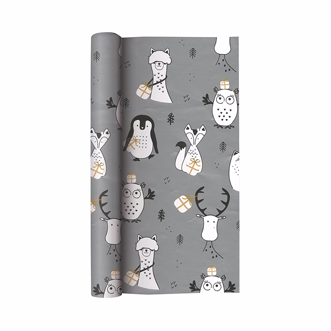 Díszcsomagoló CREATIVE tekercses 70x200 cm 50 tekercs/doboz karácsonyi vegyes mintákkal Kids