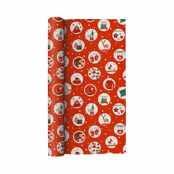 Díszcsomagoló CREATIVE tekercses 70x200 cm 50 tekercs/doboz karácsonyi vegyes mintákkal Kids
